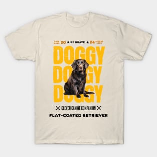 Doggy Flat-Coated Retriever T-Shirt